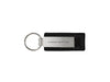 C8 Corvette Carbon Fiber/Metal Rectangular Keychain With Corvette Script - Officially Licensed Chevrolet Key Chain