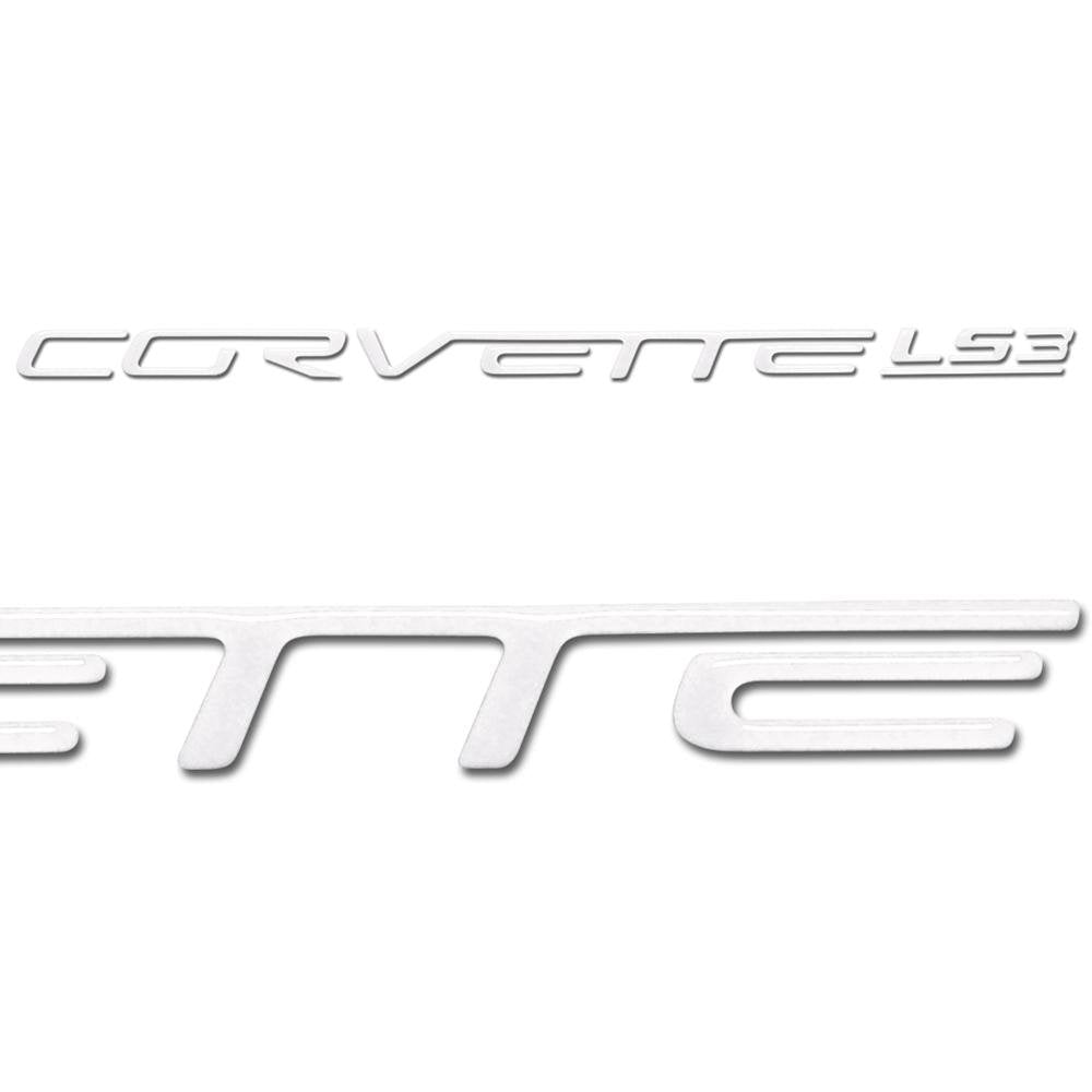 Corvette Domed Fuel Rail Insert Letter/Decals (Set) : 2008-2013 C6 LS3