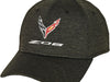 C8 Corvette Z06 Embroidered Heathered Cap with Flags - Officially Licensed Chevrolet Hat