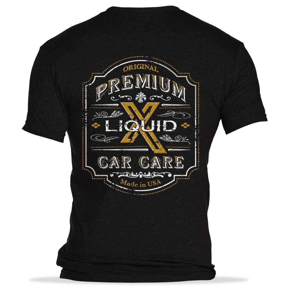 Liquid X Rustic Label Men's T-Shirt - Black
