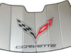 1997-2004 C5 Corvette Accordion Style Sunshade - Insulated - w/ C7 Logo - Clearance Item