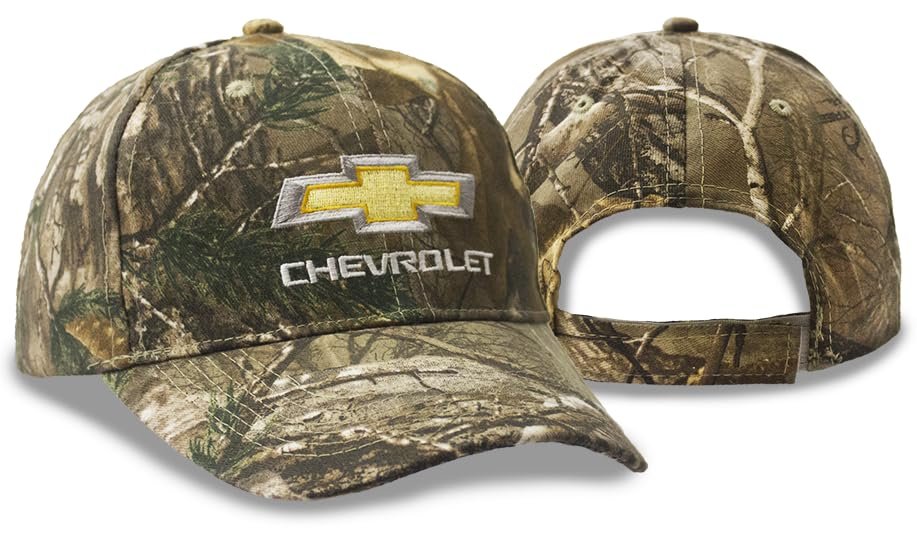 Chevrolet Bowtie Camouflage Hat - Officially Licensed Adjustable Chevy Camo Cap