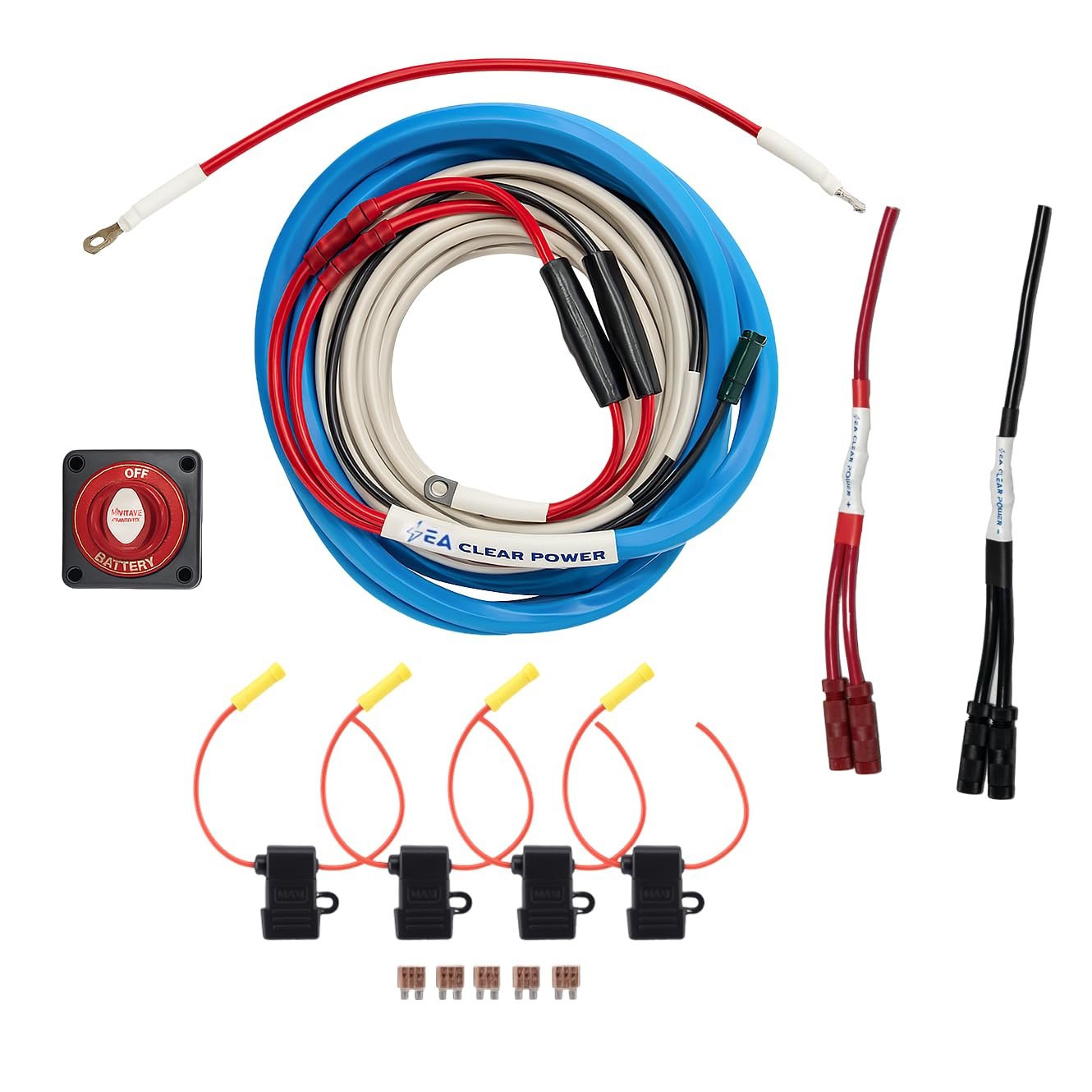 Sea Clear Power 1726 Boat Marine Graph Wiring Harness - for Wiring up Your Marine Electronics - Tracker Aluminum & Walleye Boats