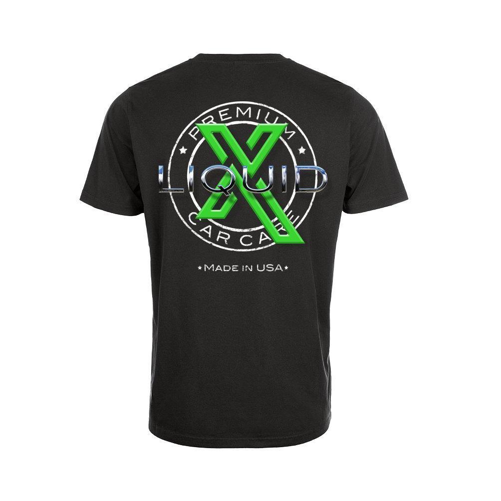 Liquid X Circle Logo Men's T-Shirt - Black