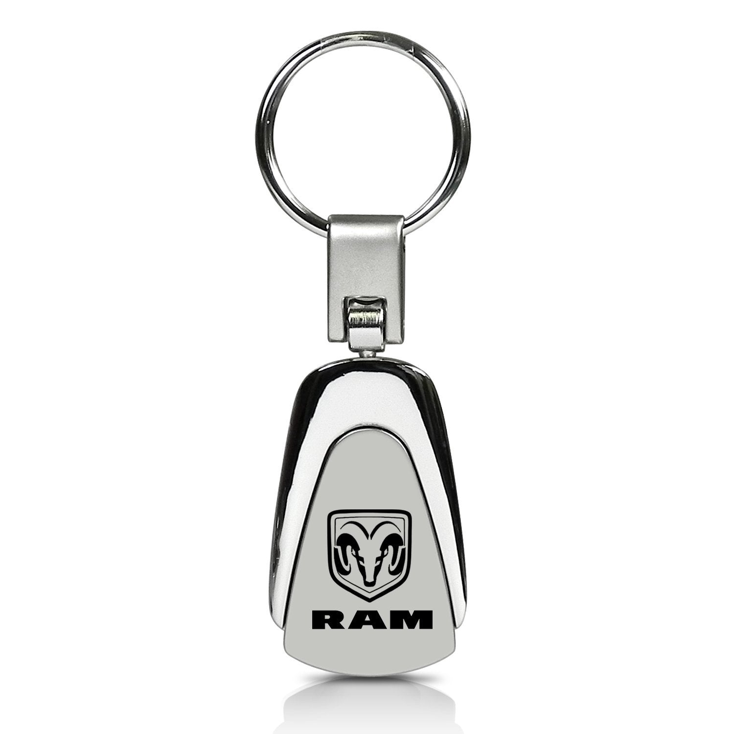 Au-tomotive Gold, INC Dodge RAM Chrome Metal Tear Drop Key Chain