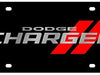 Eurosport Daytona License Plate for Dodge Charger Black Laser Acrylic - 2473N-1
