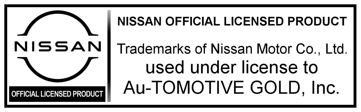AU-TOMOTIVE GOLD INC. Officially Licensed Leather Keychain for Nissan (Black)
