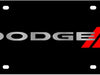 Eurosport Daytona License Plate for Dodge Black Laser Acrylic - 2402N-1