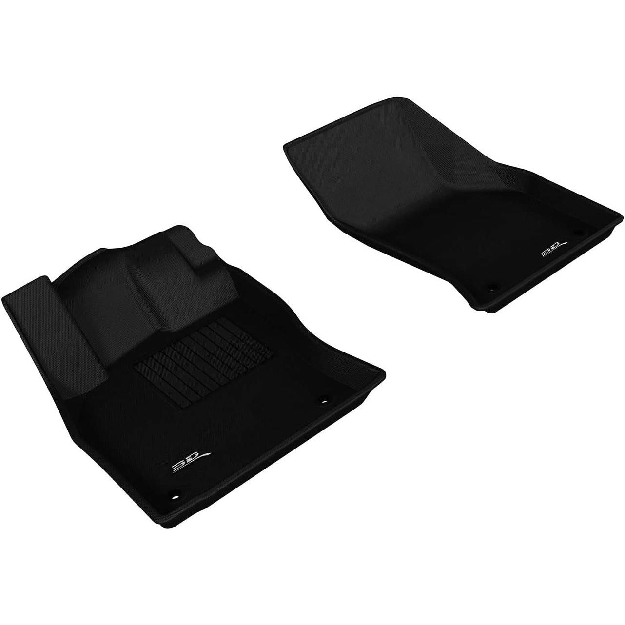 3D MAXpider Complete Set Custom Fit All-Weather Floor Mat for Select Audi A3/S3 Models - Kagu Rubber (Black)-SR1 Performance