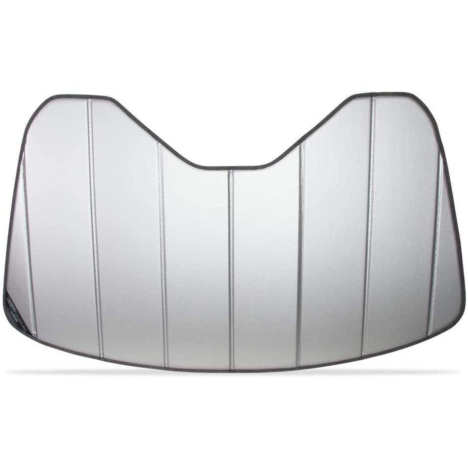 C8 Corvette Next Generation Accordion Style Sunshade - Insulated Plain Silver-SR1 Performance