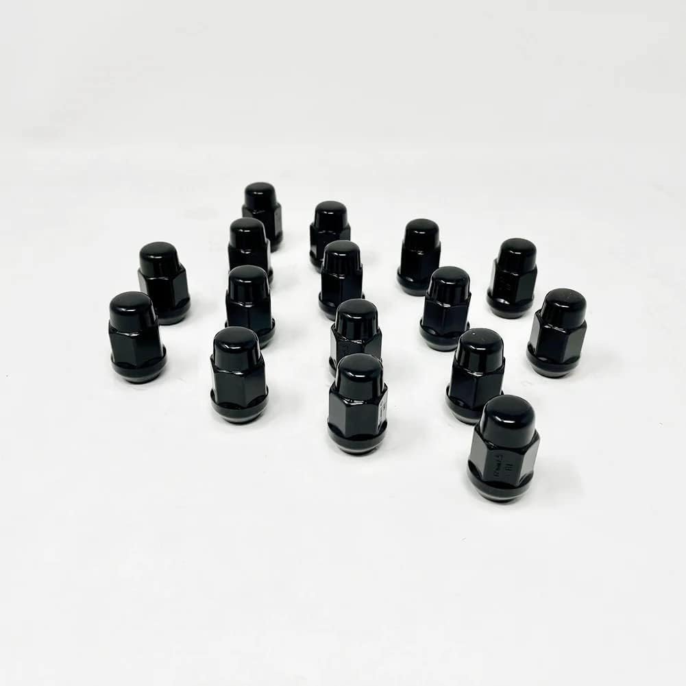 Gorilla Automotive Tapered Lug Nuts, 16-Piece Black Lug Nut Set with a Lug Nut Key, Replacement Wheel Nuts for Polaris Ranger, RZR, Can Am & Honda, M12X1.5 Thread Pitch (Lug Nuts & Wheel Locks)