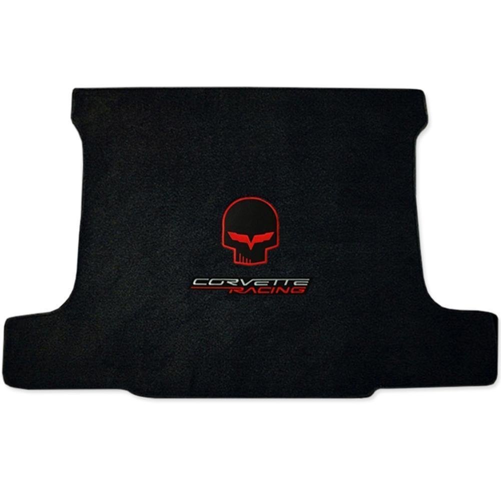 Ebony Corvette Jake Ultimat Cargo Mat - Red w/ Script - Convertible : C6, Grand Sport-SR1 Performance