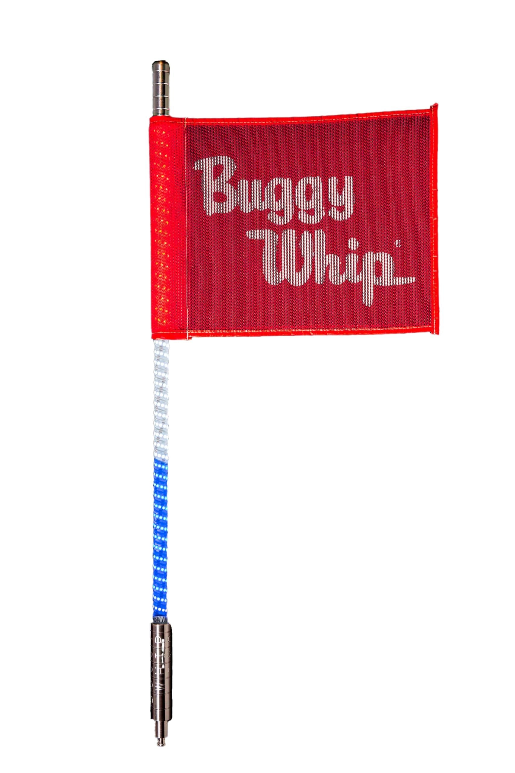 Buggy Whip Super Bright Quick Release LED Whips - Industrial Strength, Made in The USA - for UTV, ATV, SXS, Polaris, Can Am, Trucks, Mining, Construction, Safety Vehicles (Blue, 2FT)