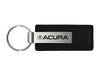 Acura Key Chain - Black Leather with Chrome