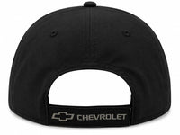 Chevrolet Black Bowtie Baseball Cap – Tonal Embroidered Logo, Adjustable Strapback Hat, Unstructured