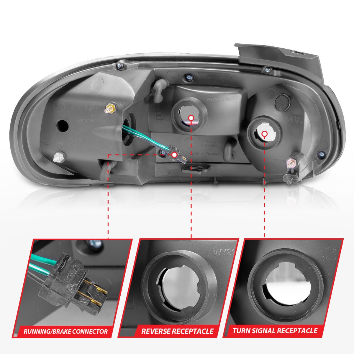 MAZDA MIATA 99-05 LED TAIL LIGHTS BLACK