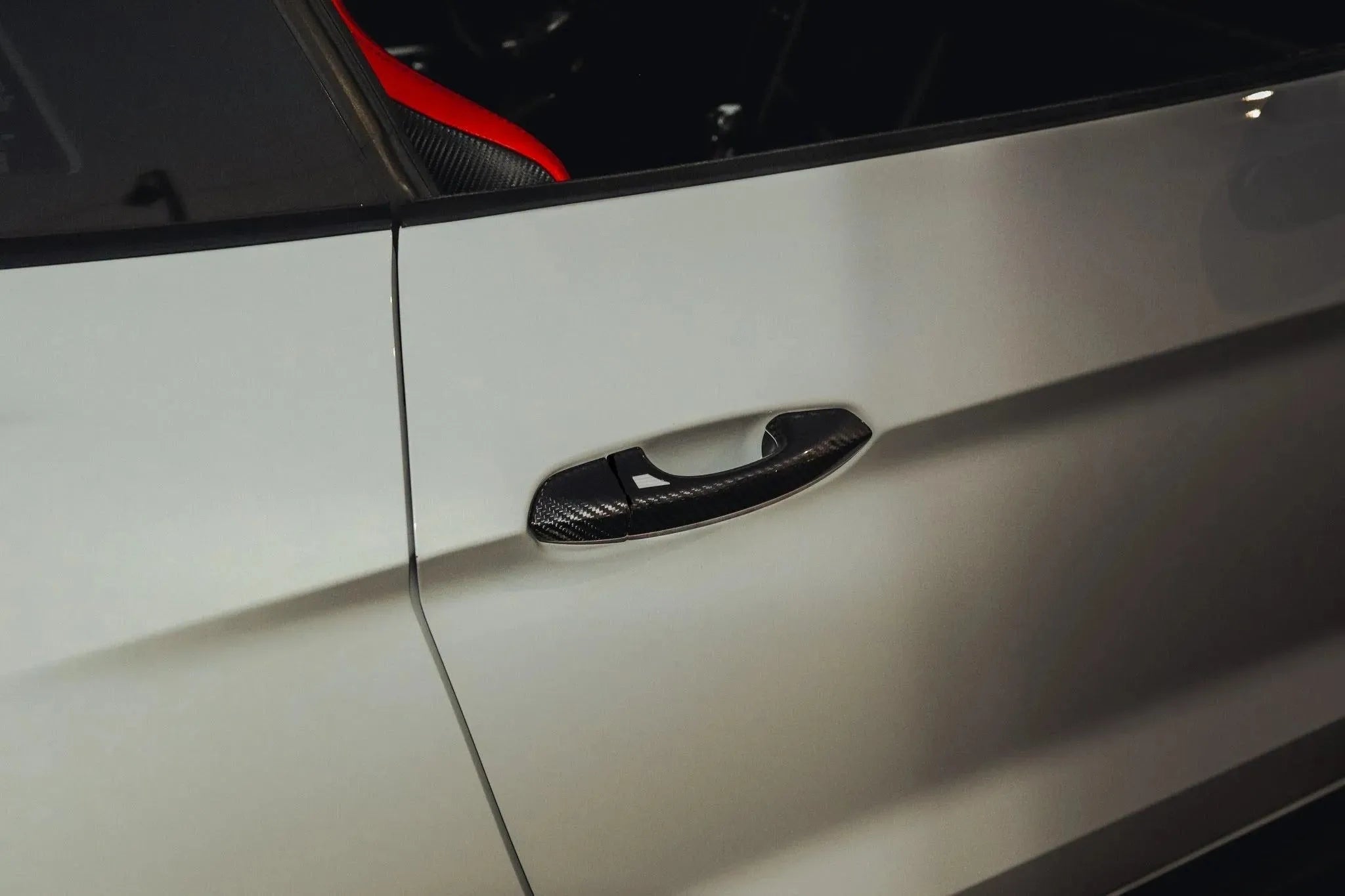 Mustang 2015-2023 Carbon Fiber Exterior Door Handle Covers - carbonaddons Carbon Fiber Parts, Accessories, Upgrades, Mods