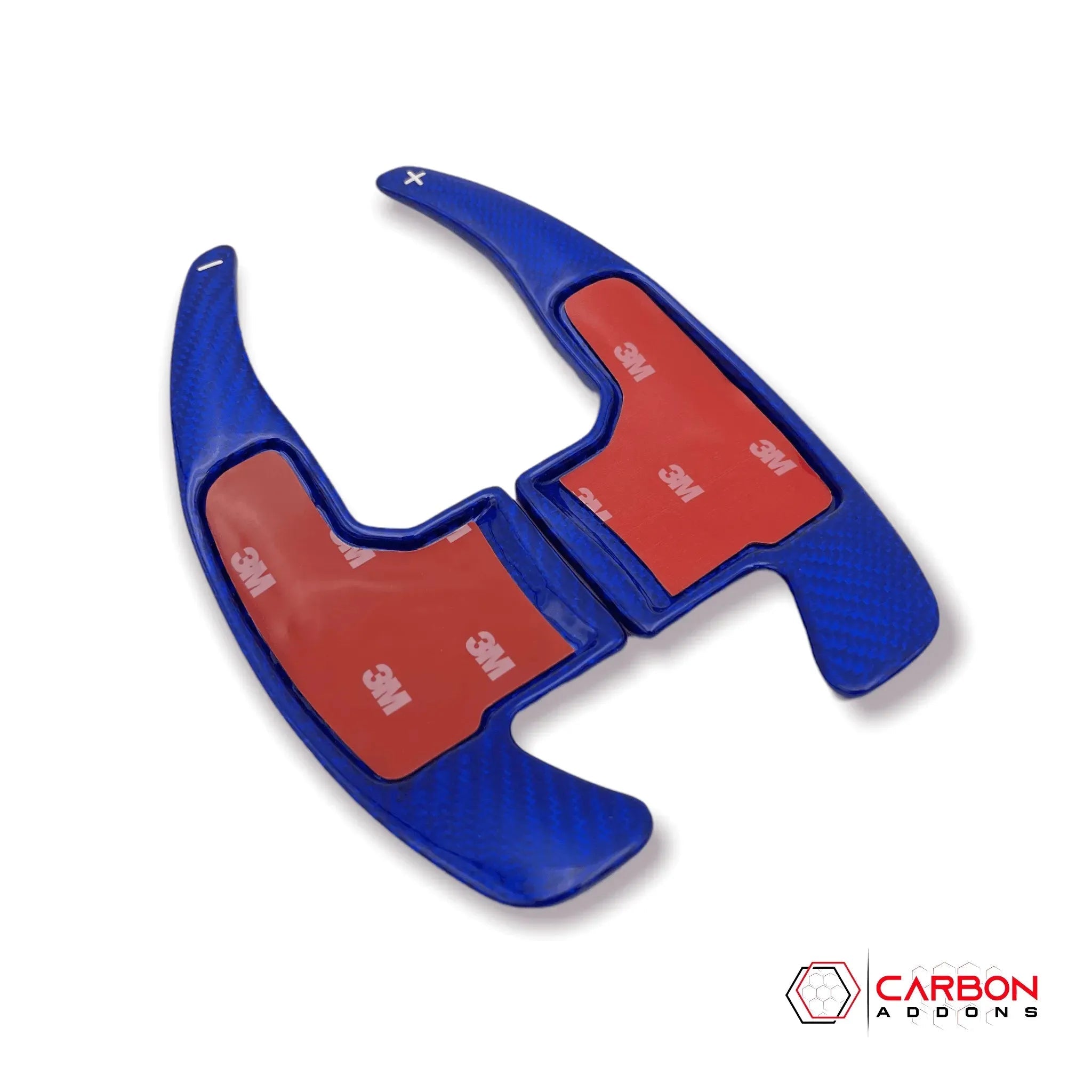Mustang 2015-2023 Carbon Fiber Paddle Shifter Extensions - carbonaddons Carbon Fiber Parts, Accessories, Upgrades, Mods