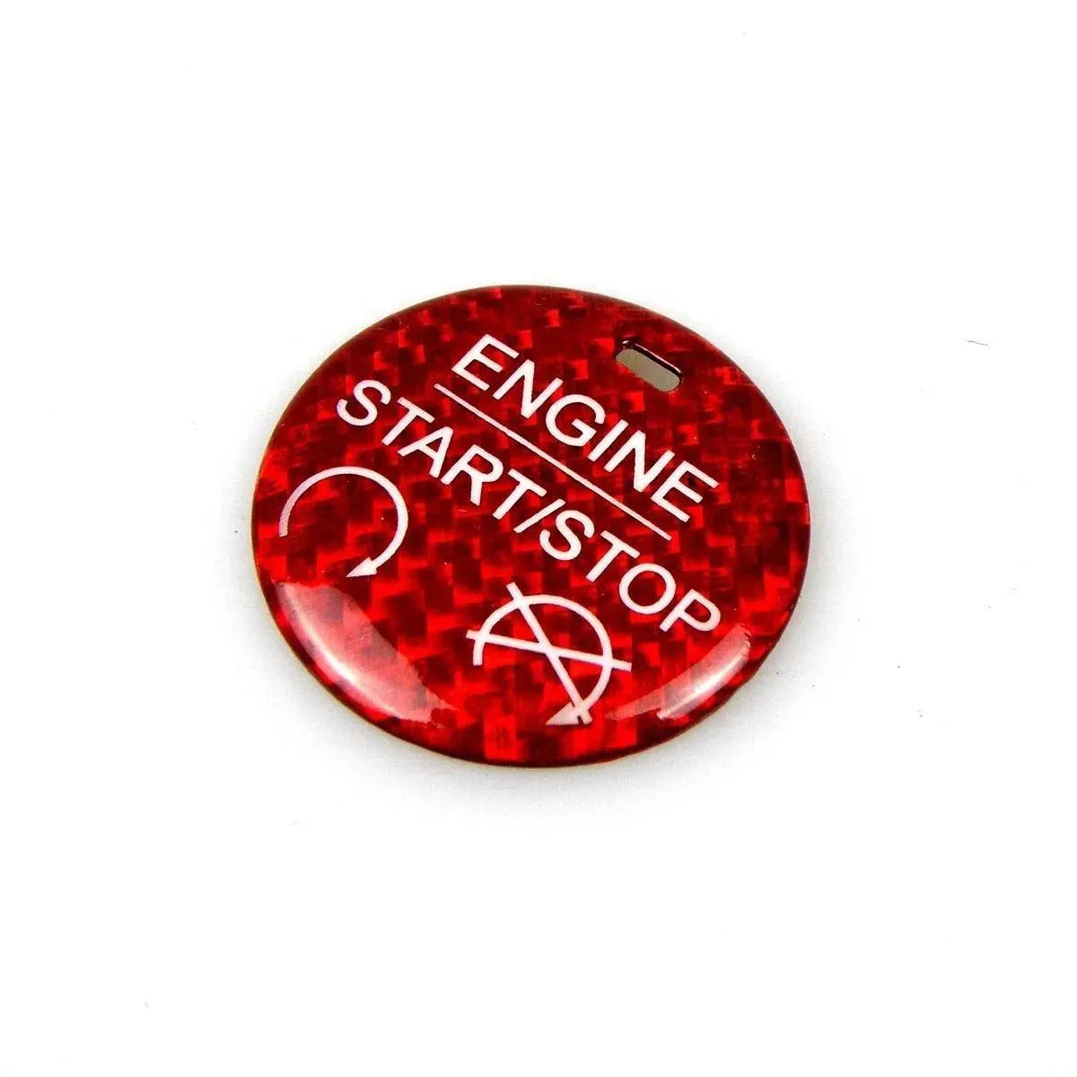 Mustang 2015-2023 Engine Start Stop Button Carbon Fiber Cover - carbonaddons Carbon Fiber Parts, Accessories, Upgrades, Mods