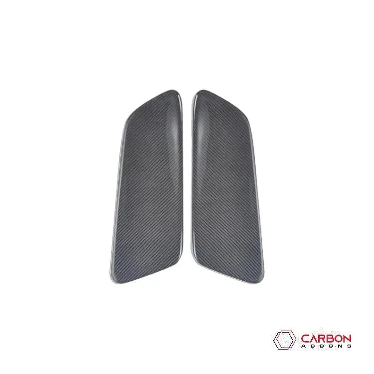 Mustang 2015-2023 Hard Carbon Fiber Rear Seat Side Trim Covers - carbonaddons Carbon Fiber Parts, Accessories, Upgrades, Mods