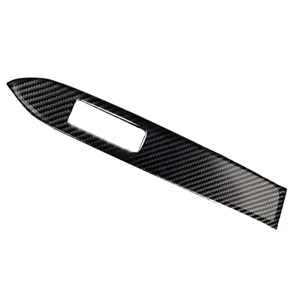 Mustang 2015-2023 Real Carbon Dashboard Emblem Trim Overlay - carbonaddons Carbon Fiber Parts, Accessories, Upgrades, Mods