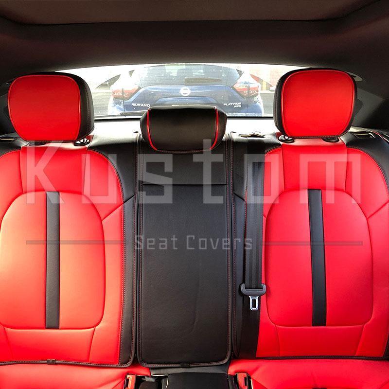 2014-Up Porsche Macan Two-tone Leather Seat Covers - Kustom Cover