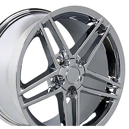 18" Replica CV07A fits Chevrolet Corvette C6 Z06 18x9.5 Chrome-SR1 Performance
