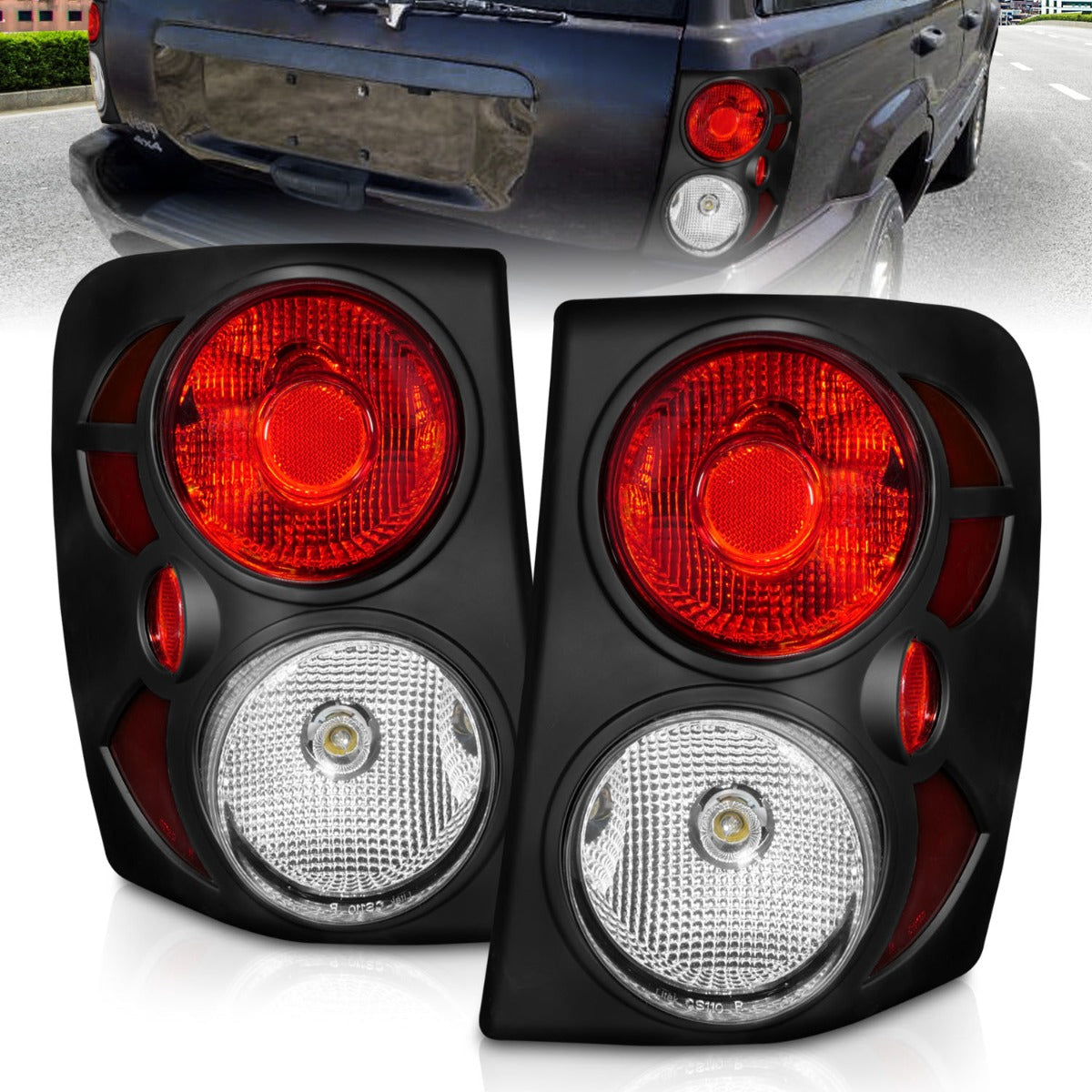 JEEP GRAND CHEROKEE 99-04 TAIL LIGHTS BLACK