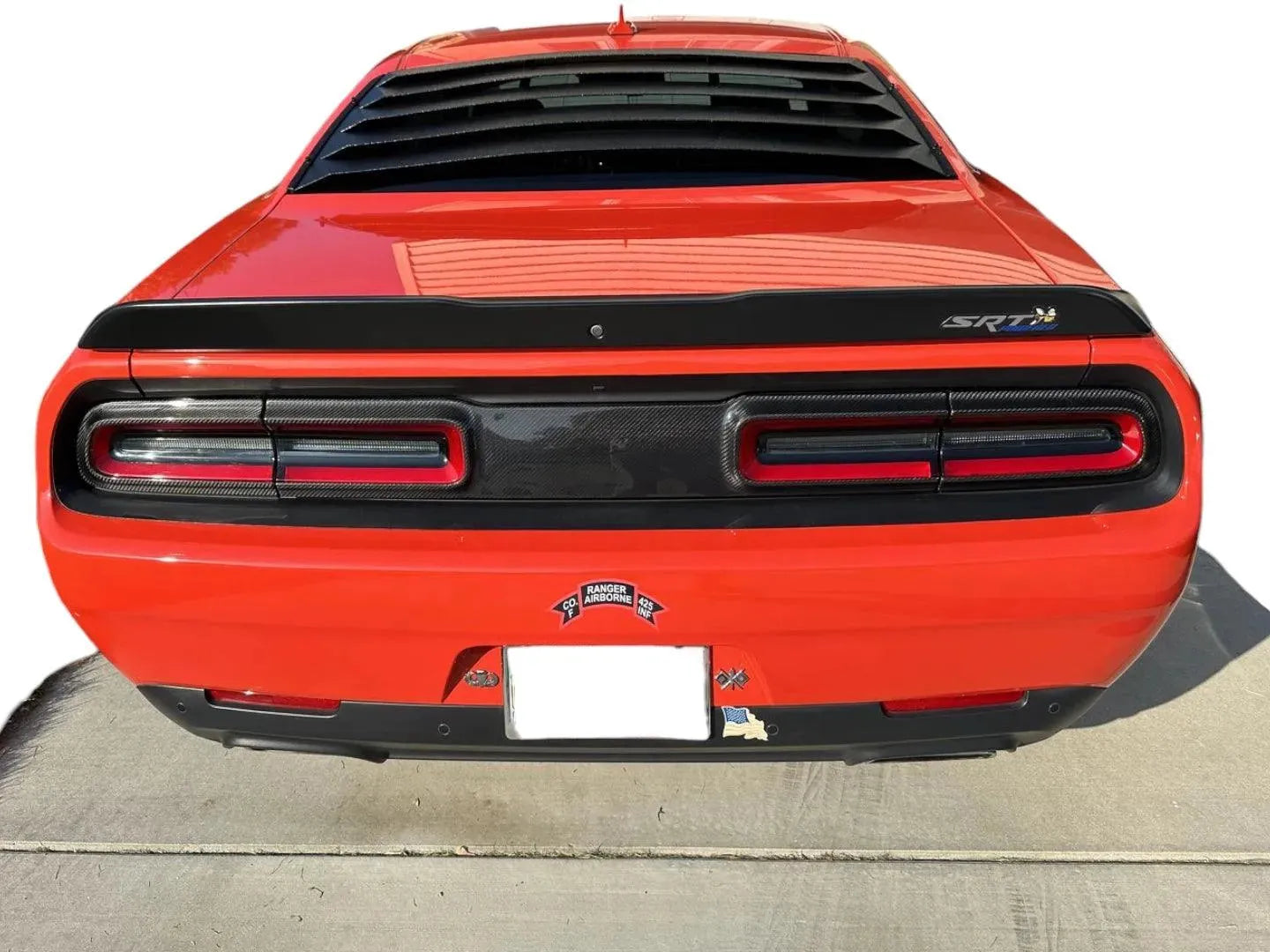 Real Carbon Fiber Taillight Trim Bezel Cover for 2015-2023 Dodge Challenger - carbonaddons Carbon Fiber Parts, Accessories, Upgrades, Mods