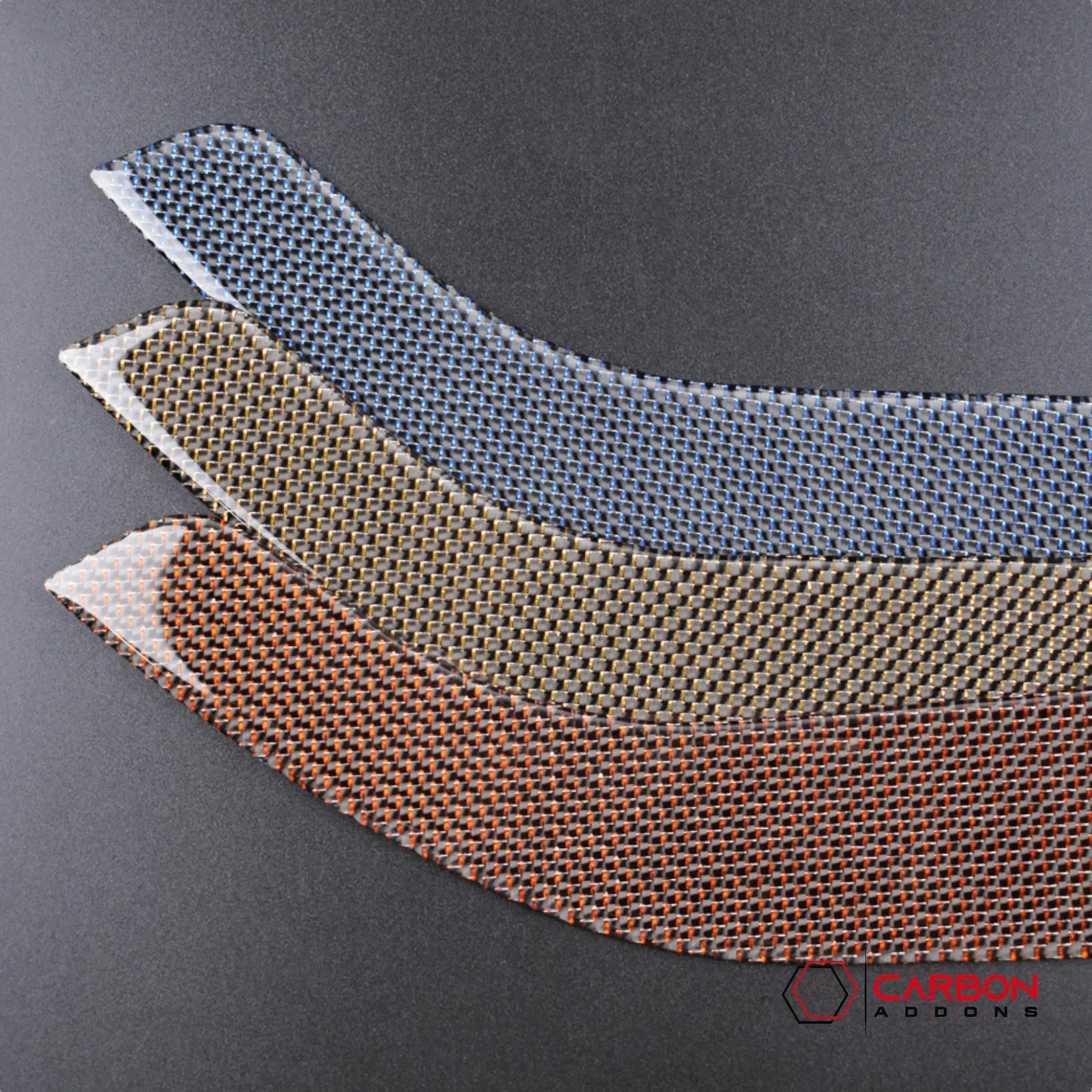 Reflective Carbon Fiber Front/Rear Door Panel Overlay for Ford Mustang 2015-2023 - carbonaddons Carbon Fiber Parts, Accessories, Upgrades, Mods