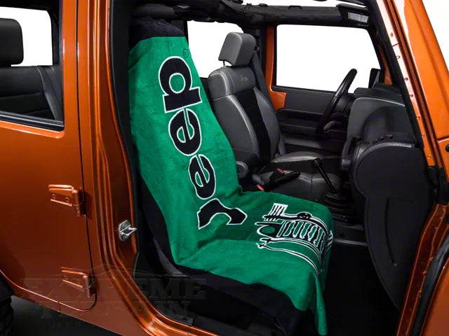 Towel2Go Seat Cover with Jeep and Grille Logo