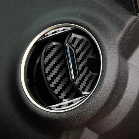 [Set] Carbon Fiber AC Vent Overlay for Chevrolet Camaro 2010-2015 - carbonaddons Carbon Fiber Parts, Accessories, Upgrades, Mods
