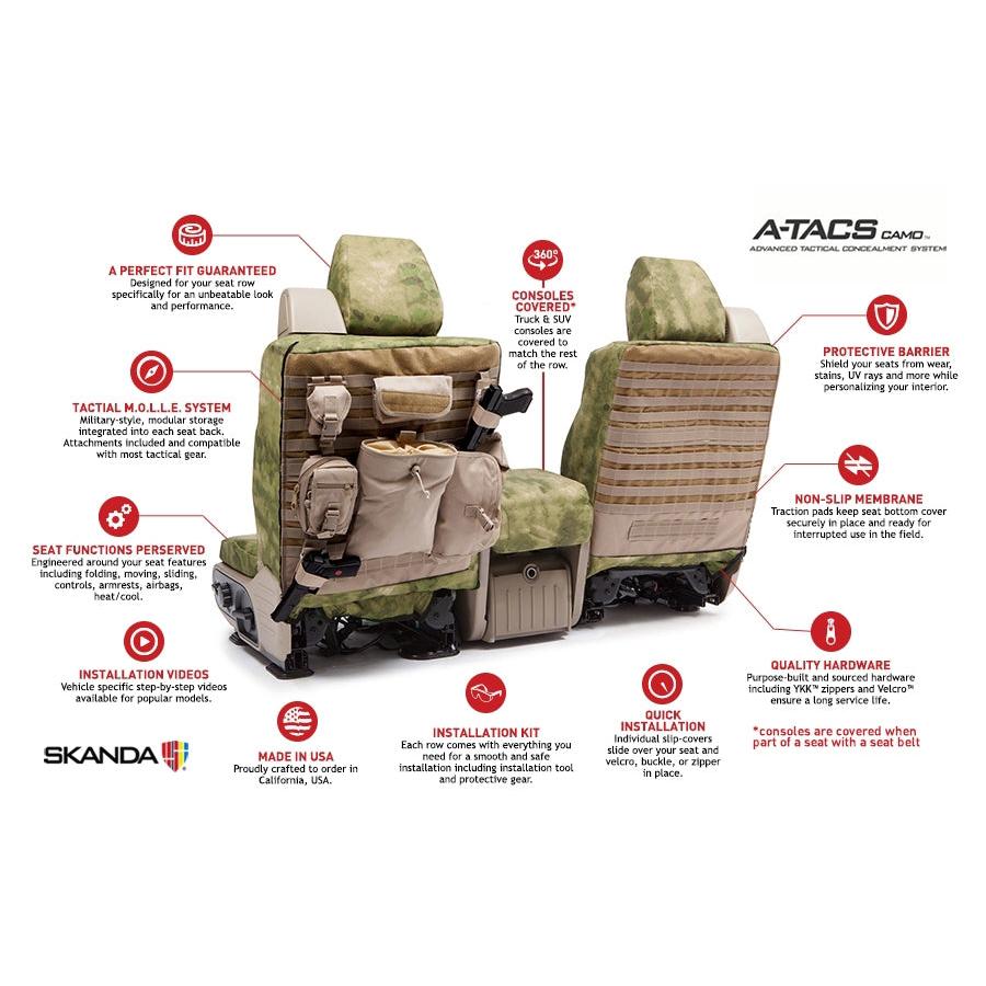 Custom Tactical Seat Cover Ballistic A-TACS