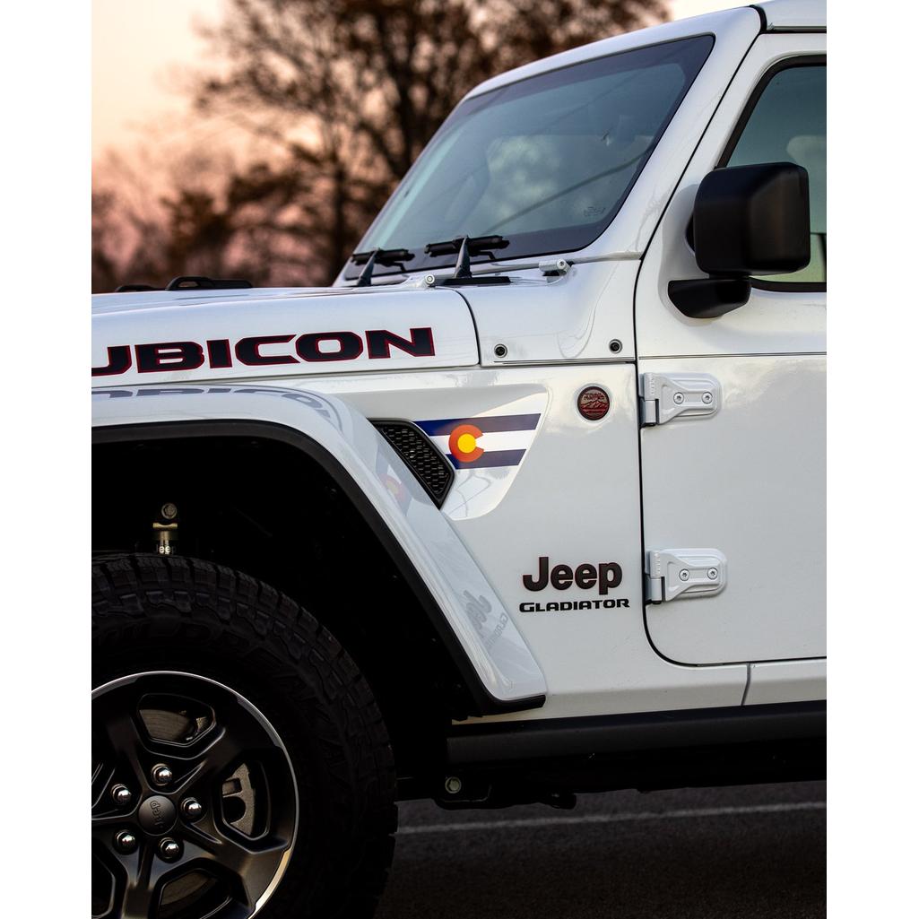 State Flag Fender Vent Premium Wrap Decal for Wrangler and Gladiator - AdventureLifeDecals