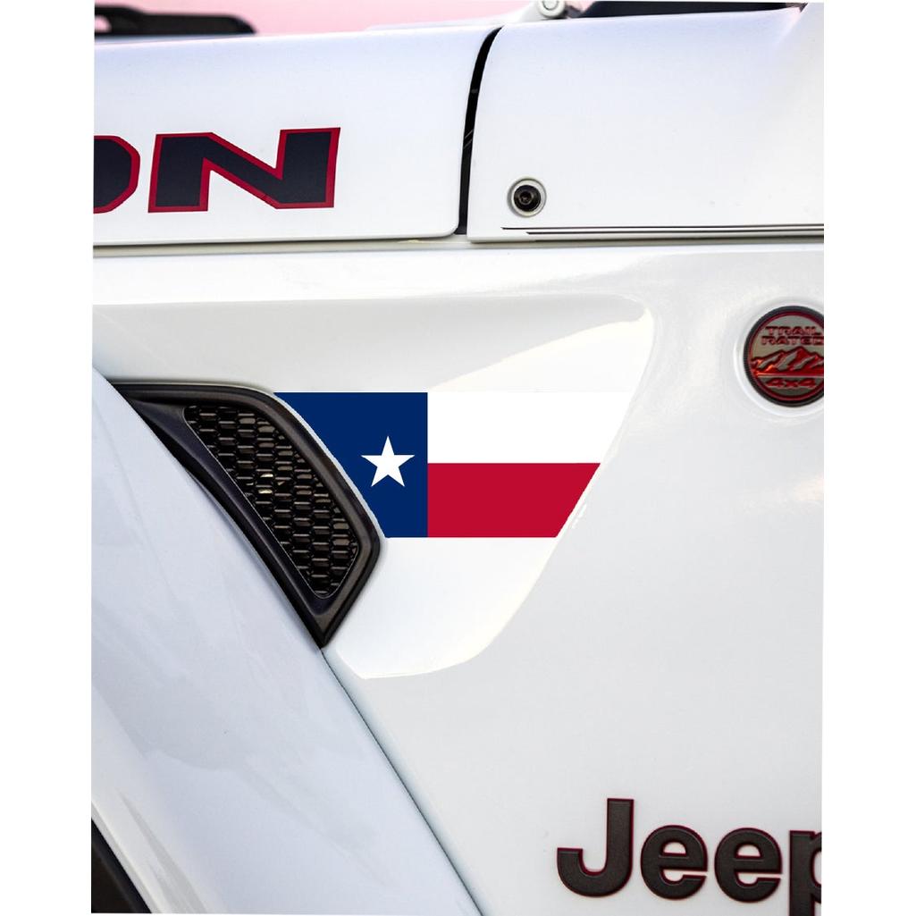State Flag Fender Vent Premium Wrap Decal for Wrangler and Gladiator - AdventureLifeDecals