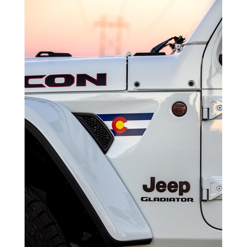 State Flag Fender Vent Premium Wrap Decal for Wrangler and Gladiator - AdventureLifeDecals
