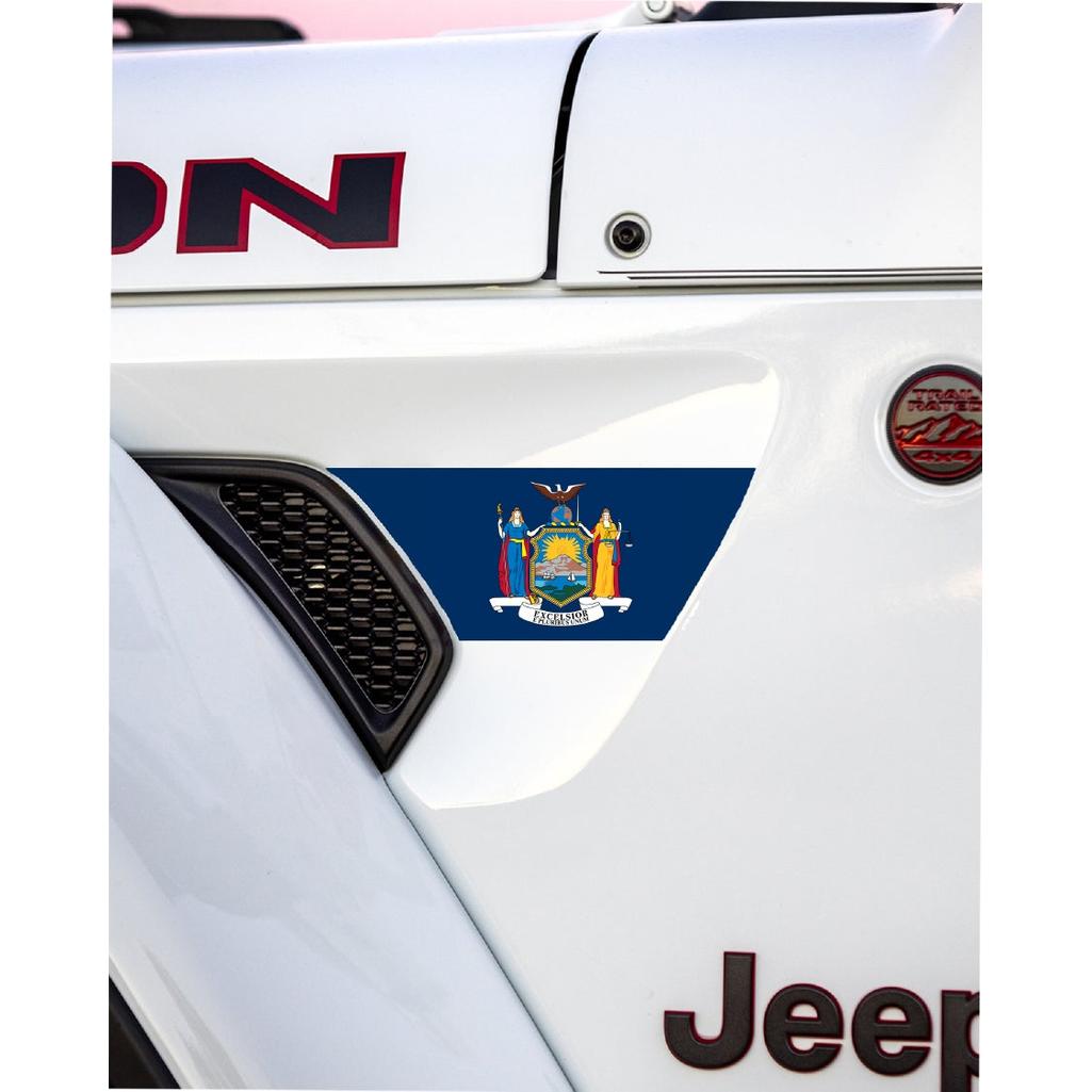State Flag Fender Vent Premium Wrap Decal for Wrangler and Gladiator - AdventureLifeDecals