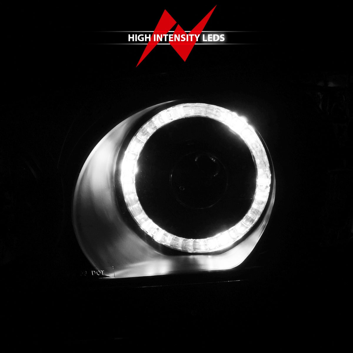 HONDA CIVIC 04-05 2DR/4DR PROJECTOR HEADLIGHTS BLACK W/ LED HALO