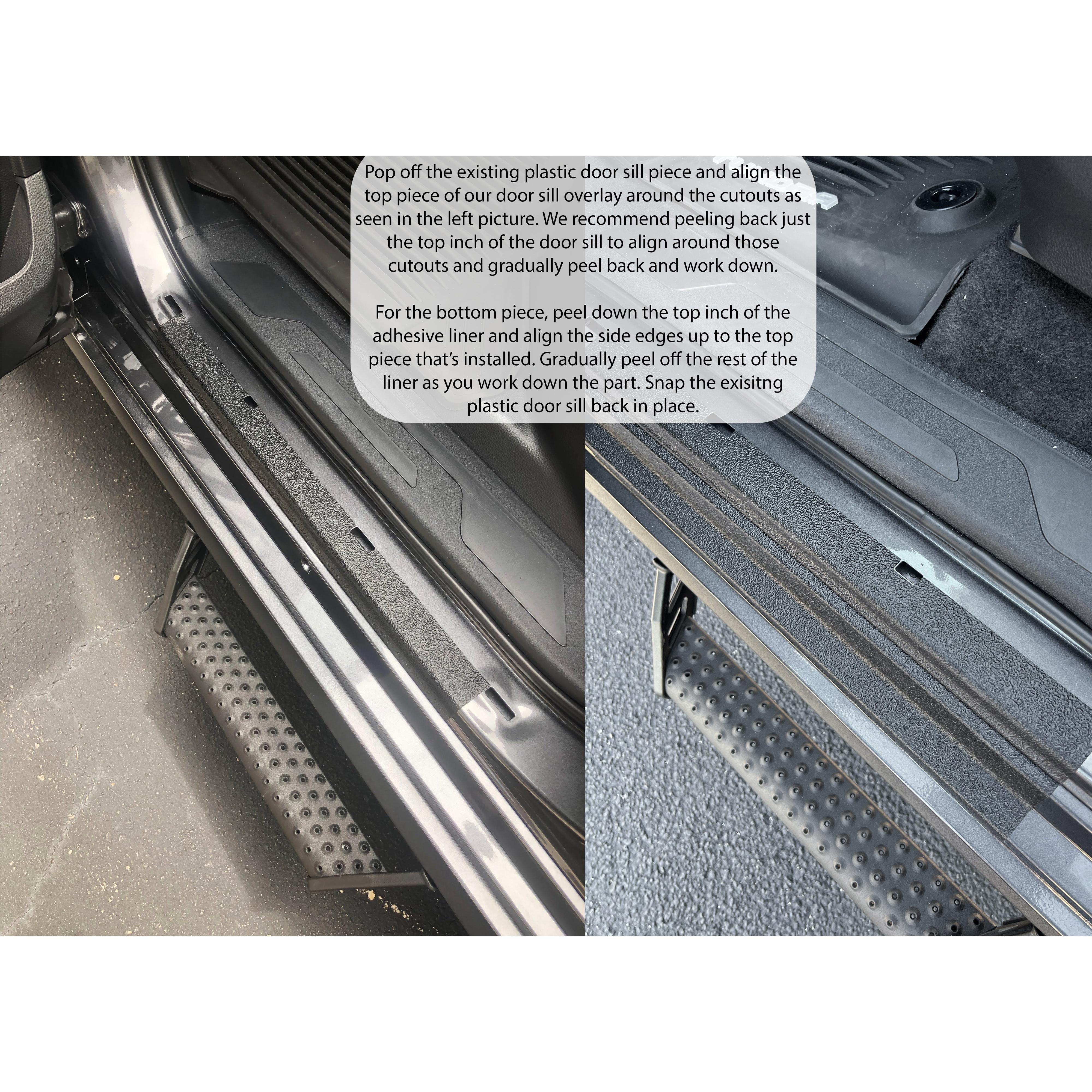 Door Sill Protection Overlays Fits 2022-2026 Toyota Sequoia