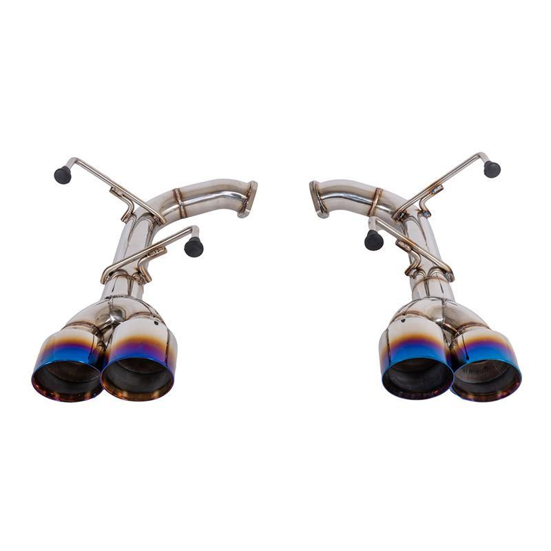 2015-Up Subaru WRX / STi Axle Back Quad Burnt Tips Exhaust - Extreme Online Store