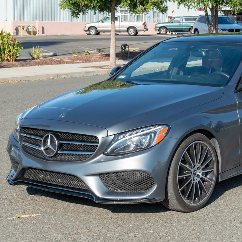 2015-18 Mercedes-Benz C-Class W205 AMG Carbon Fiber Front Splitter Lip - Extreme Online Store