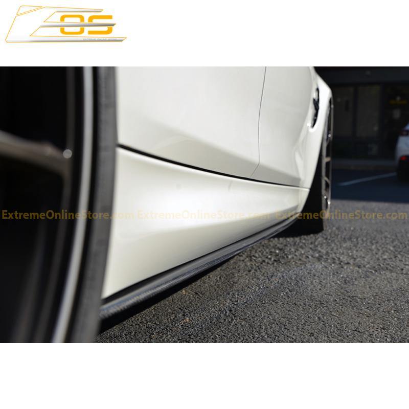Carbon Fiber Front Splitter Lip W/ Side Skirts | 14-Present BMW F80 M3 - ExtremeOnlineStore