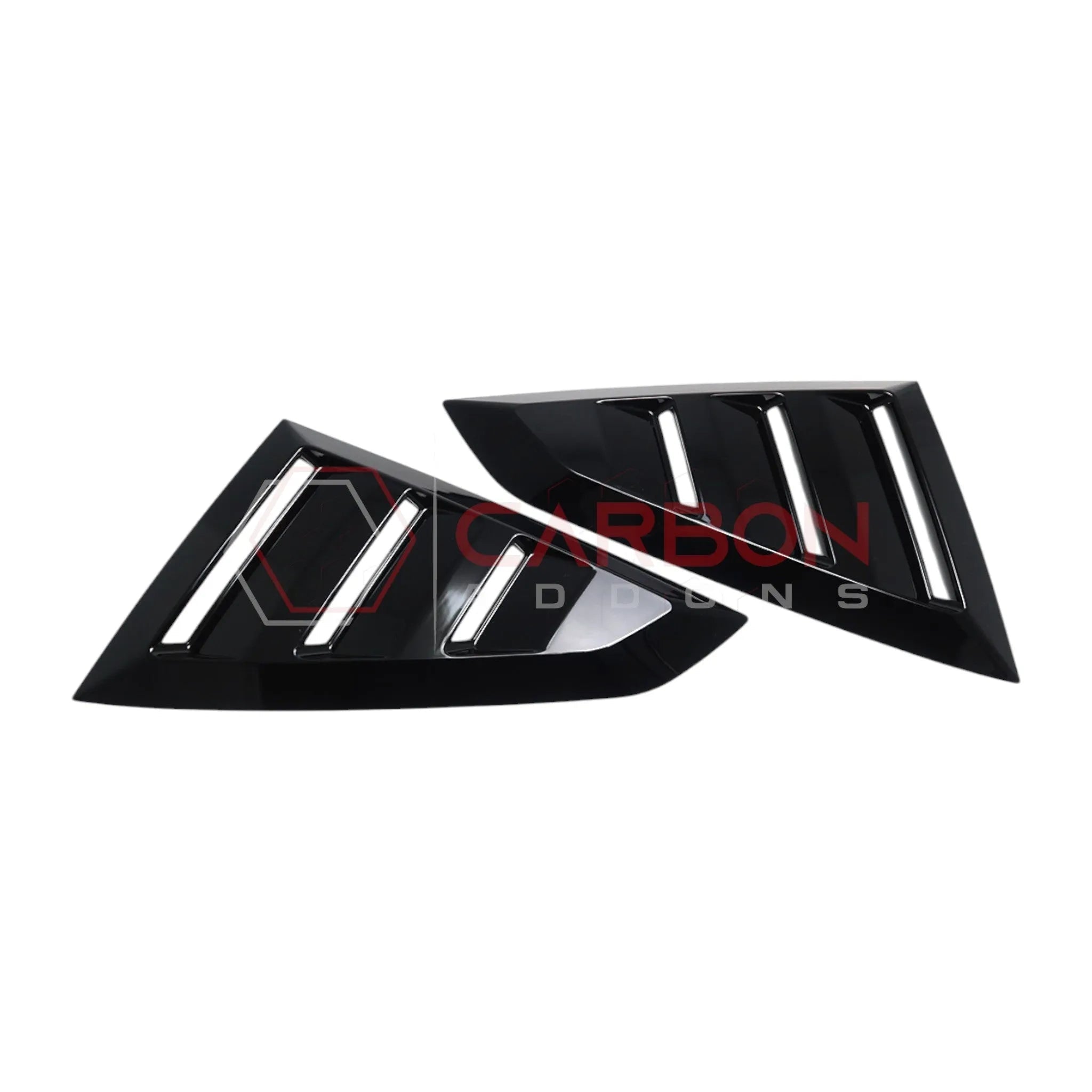 2024+ S650 Mustang Rear Quarter Window Louvers - ABS Plastic
