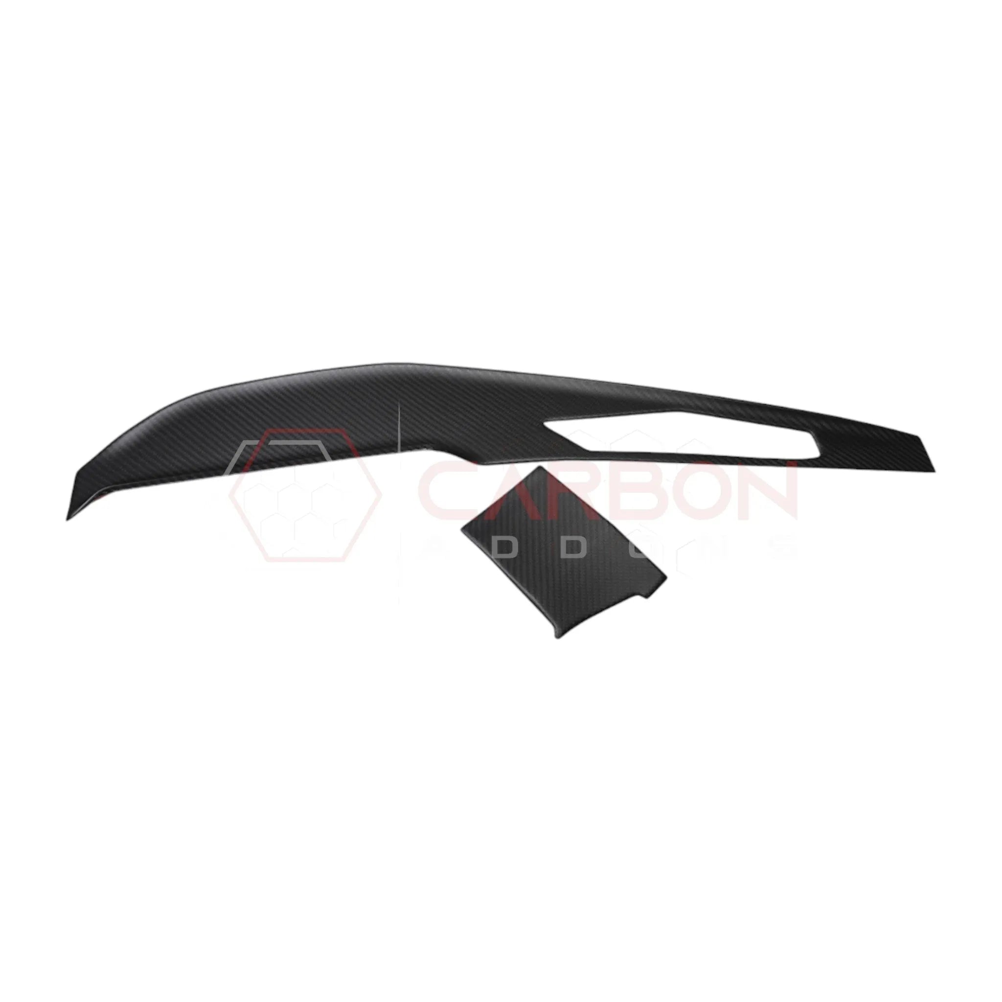 2024+ S650 Mustang Real Carbon Fiber Behind Screen Top Dash Trim Cover