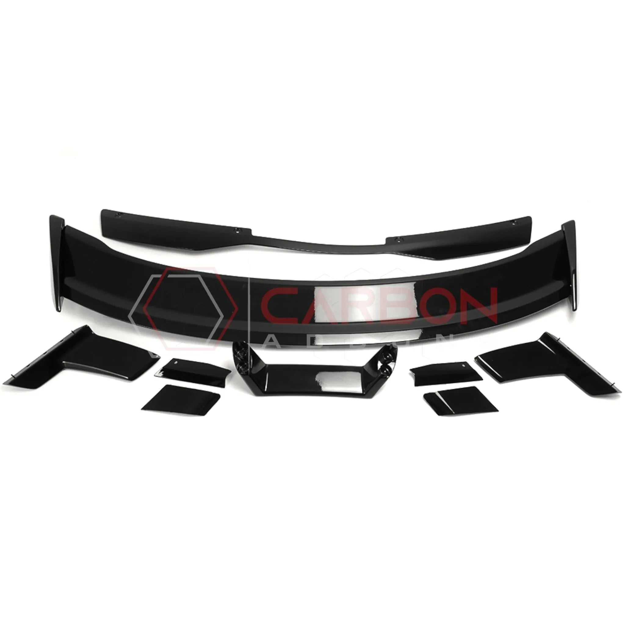 2024+ S650 Mustang Dark Horse Style Glossy Black ABS Spoiler with Gurney Flap