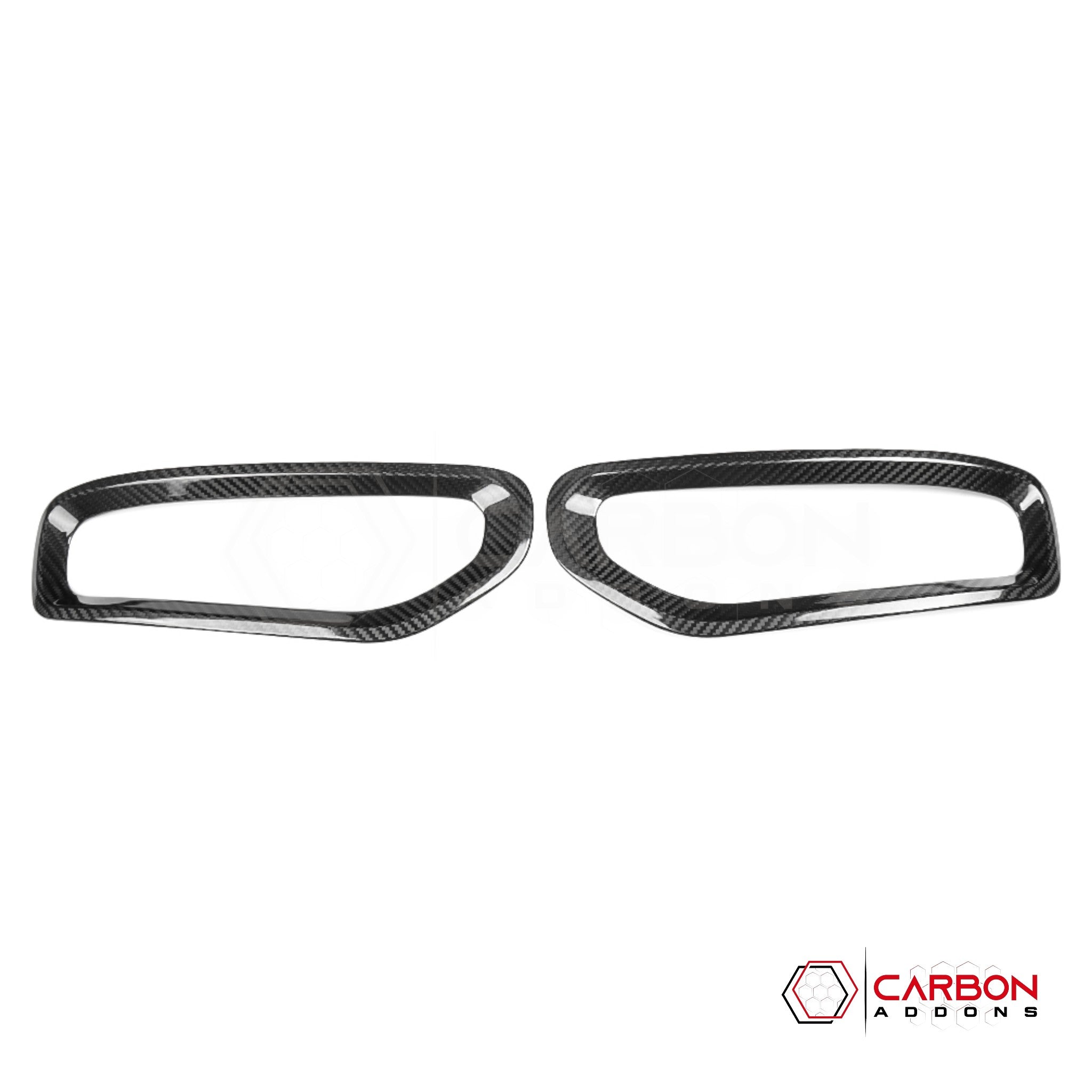 2019+ Dodge Ram 1500 (All Trims) Carbon Fiber Fog Light Frame Covers