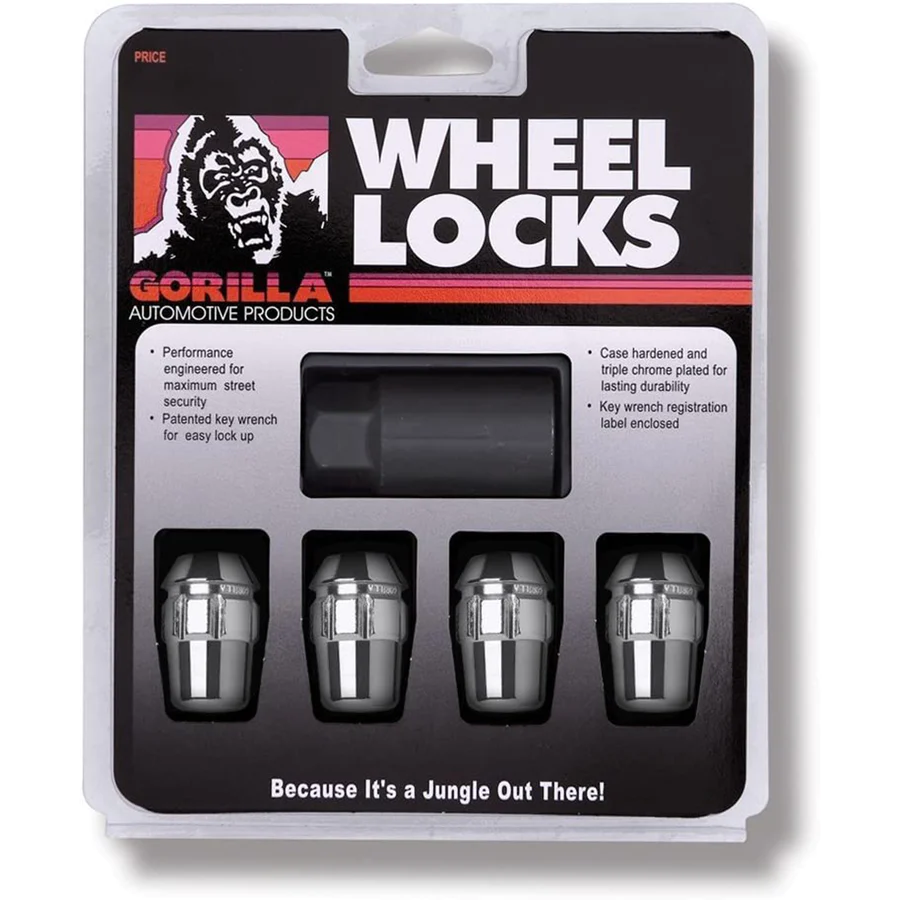 Gorilla Wheel Locks/Lug Nuts 12 x 1.5 - Chrome-SR1 Performance
