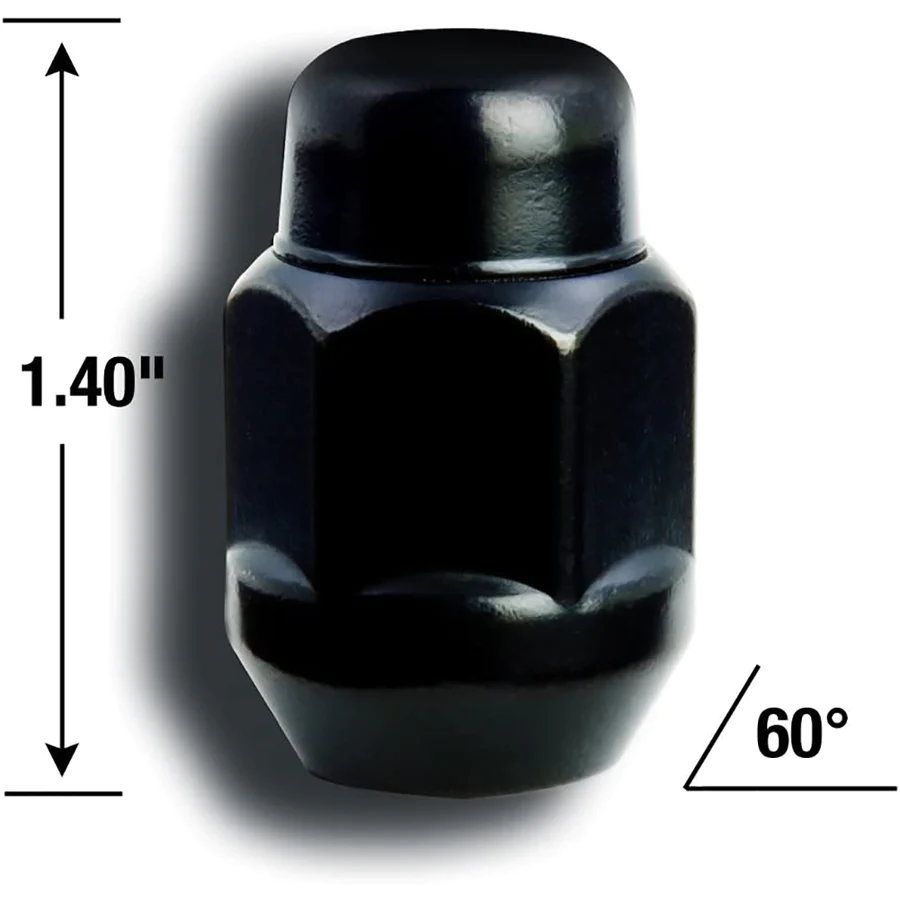 Gorilla Wheel Locks/Lug Nuts 12 x 1.5 - Gloss Black-SR1 Performance