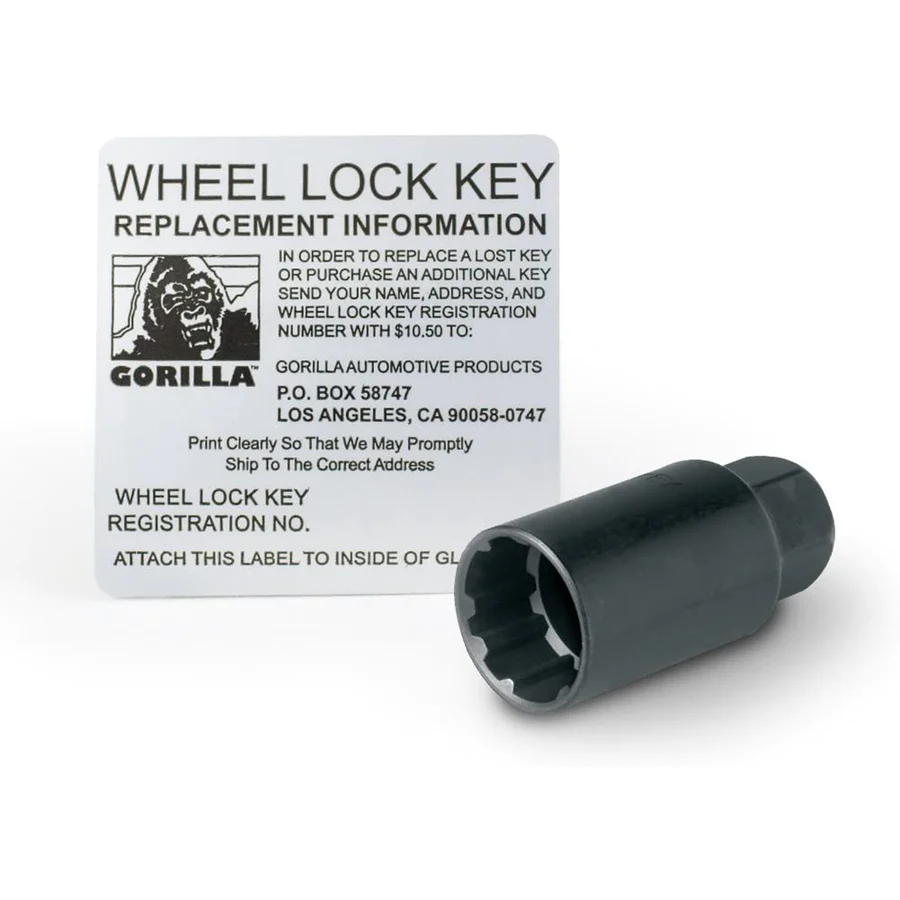 Gorilla Wheel Locks/Lug Nuts 12 x 1.5 - Gloss Black-SR1 Performance