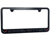 C7 Corvette License Plate Frame - Black with C7 Crossed Flags Logo - Black